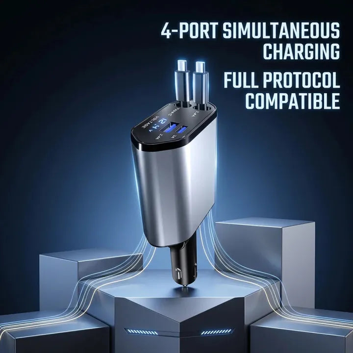 4-in-1 120W Fast Car Charger